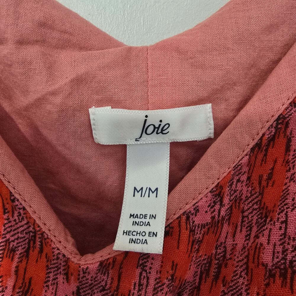 Joie Bondi Tea Rose Tiered Cotton Maxi Dress Cotton Sundress Size Medium - Picture 6 of 6